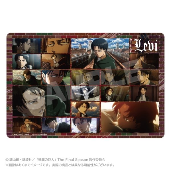 画像1:  【予約商品】  進撃の巨人　メモリーズデスクマット リヴァイ 【26年8月発売】 (1)