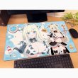 画像2:  【予約商品】  カーテン魂　シノビマスター 閃乱カグラ NEW LINK　描き下ろしラバーマット（詠／ミルキーメイド） 【26年10月上旬発売】 (2)