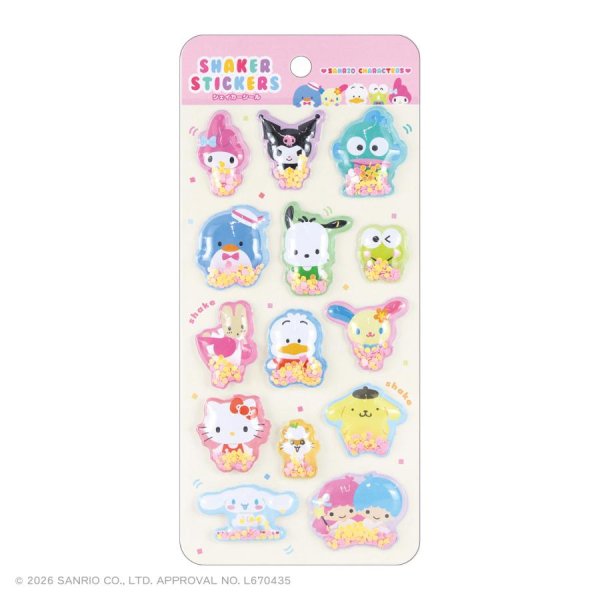 画像1:  【予約商品】  サンリオキャラクターズシェイカーシール　カラフルポップ 【26年11月発売】    (1)