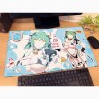 画像2:  【予約商品】  カーテン魂　シノビマスター 閃乱カグラ NEW LINK　描き下ろしラバーマット（日影／ミルキーメイド） 【26年10月上旬発売】 (2)
