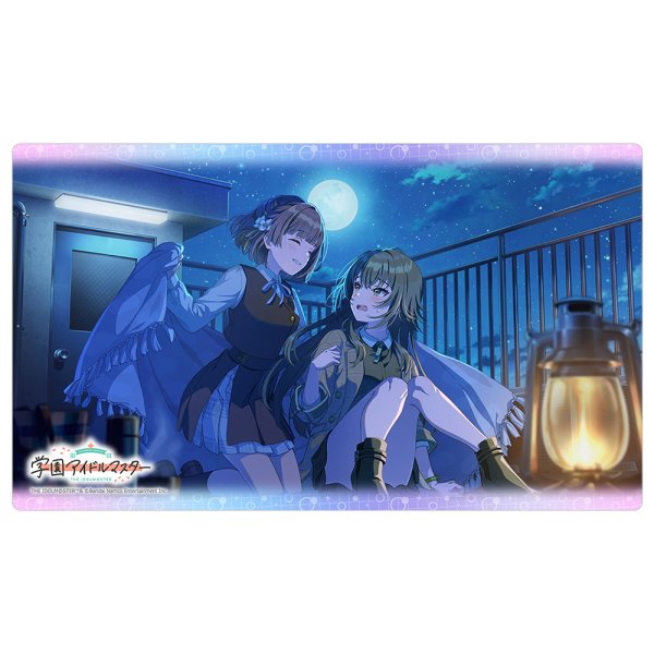 画像1:  【予約商品】  カーテン魂　学園アイドルマスター　ラバーマット（仲直りしましょう） 【26年10月上旬発売】 (1)