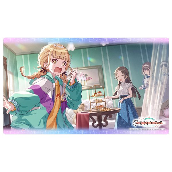 画像1:  【予約商品】  カーテン魂　学園アイドルマスター　ラバーマット（これは――お城ッ！！） 【26年10月上旬発売】 (1)