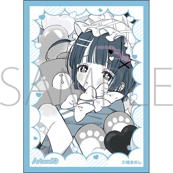 画像1:  【予約商品】  Arteveloカードスリーブ　棉きのし　「フリルちゃん」（art-033）（65枚入り） 【26年9月11日発売】 (1)