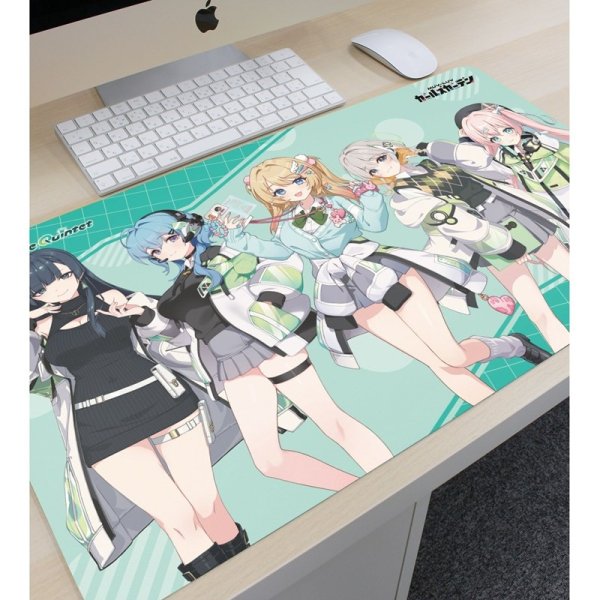 画像3:  【予約商品】  アルマビアンカ　マブラヴ ガールズガーデン トレブルクインテット マルチデスクマット 【26年9月中旬発売】    (3)