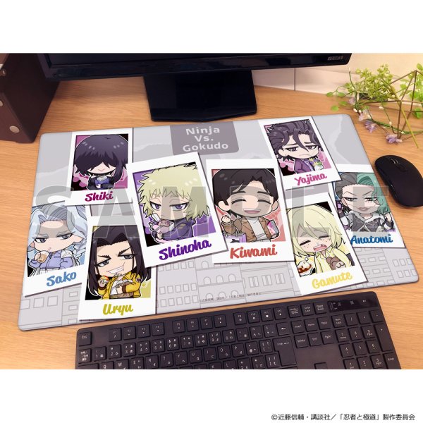 画像2:  【予約商品】  パルフレット　忍者と極道　ラバーマット（休日） 【26年10月中旬発売】 (2)