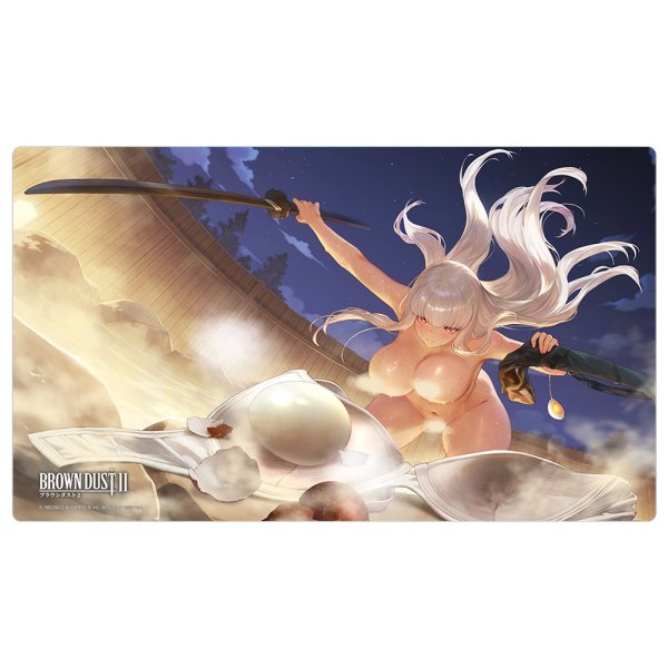 画像1:  【予約商品】  カーテン魂　ブラウンダスト2　ラバーマット（ブレイド／温泉剣客） 【26年10月下旬発売】 (1)
