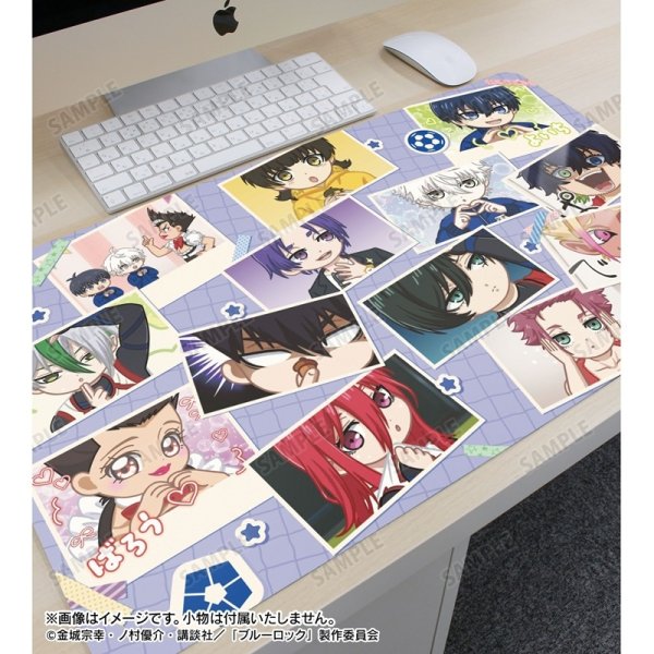 画像3:  【予約商品】  アルマビアンカ　TVアニメ『ブルーロック』 ゆるコマ マルチデスクマット 【26年10月上旬発売】 (3)