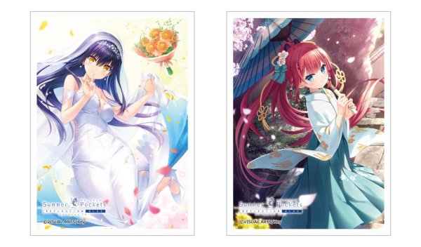 画像2:  【予約商品】  カーテン魂　Summer Pockets REFLECTION BLUE　スリーブ（神山識／春）（65枚入り） 【26年12月上旬発売】    (2)