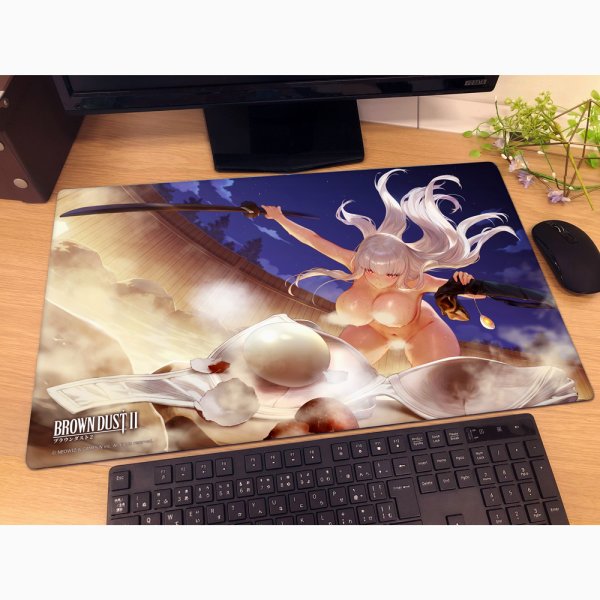 画像2:  【予約商品】  カーテン魂　ブラウンダスト2　ラバーマット（ブレイド／温泉剣客） 【26年10月下旬発売】 (2)
