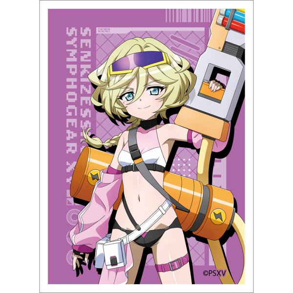 画像1:  【予約商品】  カーテン魂　戦姫絶唱シンフォギアＸＶ　描き下ろしスリーブ（キャロル／サイバーミリタリー）（65枚入り） 【26年12月上旬発売】 (1)