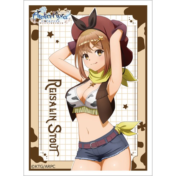 画像1:  【予約商品】  カーテン魂　TVアニメ『ライザのアトリエ』描き下ろしスリーブ（ライザ／カウガール）（65枚入り） 【26年12月上旬発売】 (1)