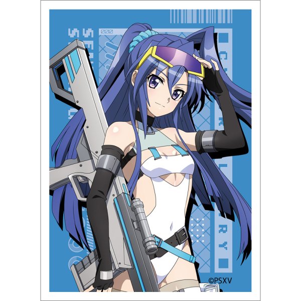 画像1:  【予約商品】  カーテン魂　戦姫絶唱シンフォギアＸＶ　描き下ろしスリーブ（翼／サイバーミリタリー）（65枚入り） 【26年12月上旬発売】 (1)