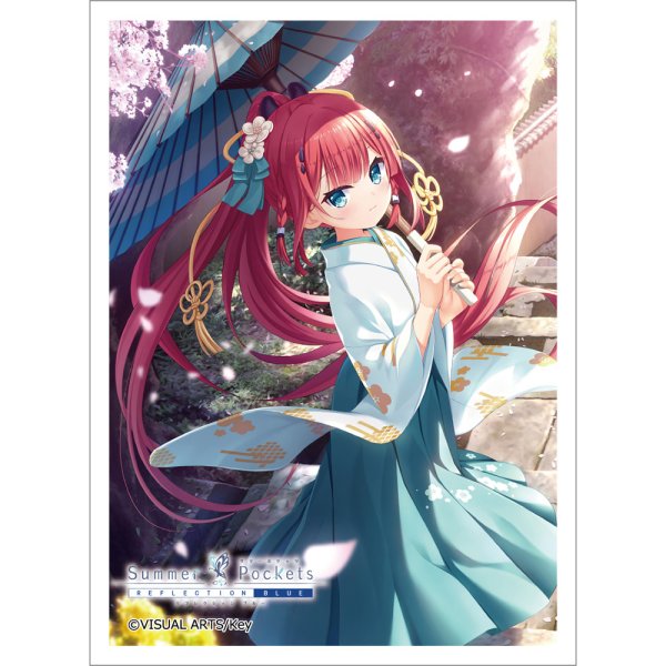 画像1:  【予約商品】  カーテン魂　Summer Pockets REFLECTION BLUE　スリーブ（神山識／春）（65枚入り） 【26年12月上旬発売】    (1)