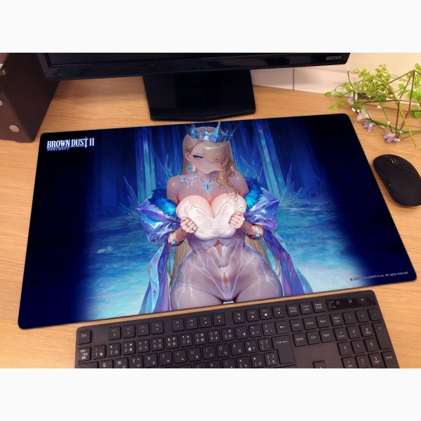 画像2:  【予約商品】  カーテン魂　ブラウンダスト2　ラバーマット（ウィルヘルミナ／フローズン・クイーン） 【26年10月下旬発売】 (2)