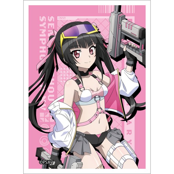 画像1:  【予約商品】  カーテン魂　戦姫絶唱シンフォギアＸＶ　描き下ろしスリーブ（調／サイバーミリタリー）（65枚入り） 【26年12月上旬発売】 (1)