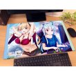 画像2:  【予約商品】  カーテン魂　一畳間まんきつ暮らし！　ラバーマット（鈴木万里花、中埜音緒） 【26年10月中旬発売】 (2)