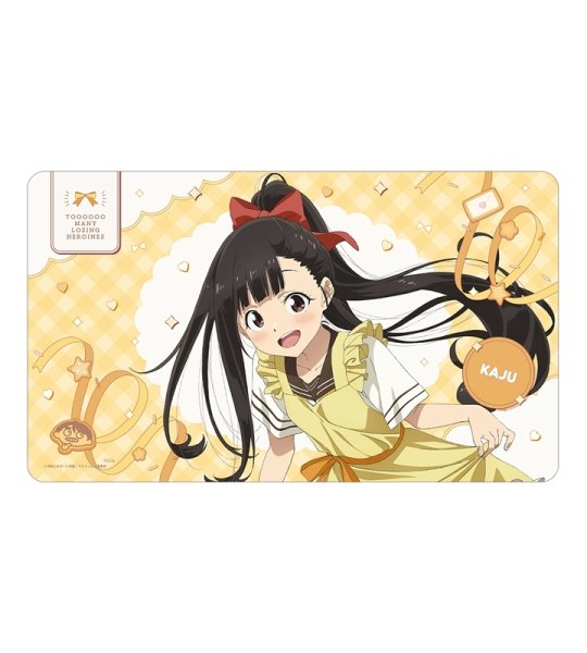 画像1:  【予約商品】  アルマビアンカ　TVアニメ『負けヒロインが多すぎる！』 描き下ろし 温水 佳樹 制服エプロンver. マルチデスクマット 【26年9月下旬発売】 (1)