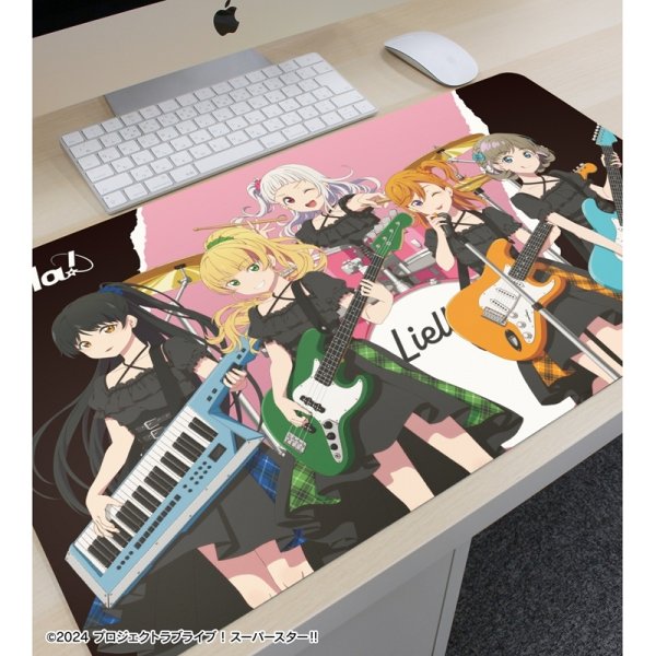 画像3:  【予約商品】  アルマビアンカ　ラブライブ！スーパースター!!　描き下ろし 1期生 バンドver. マルチデスクマット 【26年10月中旬発売】 (3)