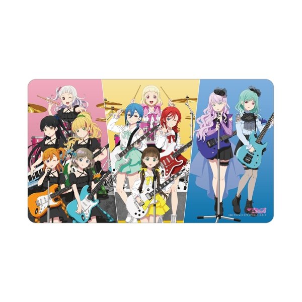 画像1:  【予約商品】  アルマビアンカ　ラブライブ！スーパースター!!　描き下ろし 集合 バンドver. マルチデスクマット 【26年10月中旬発売】 (1)