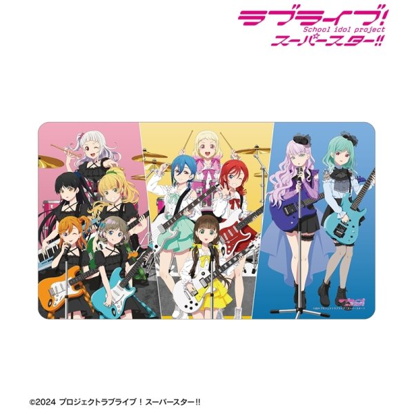 画像2:  【予約商品】  アルマビアンカ　ラブライブ！スーパースター!!　描き下ろし 集合 バンドver. マルチデスクマット 【26年10月中旬発売】 (2)