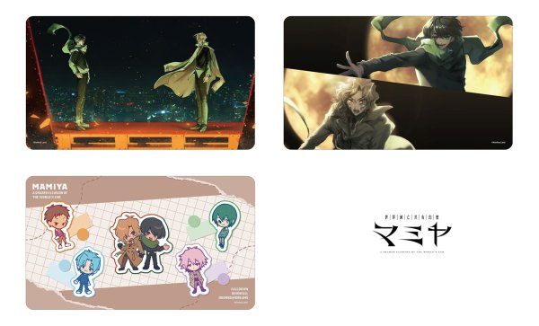 画像4:  【予約商品】  アルマビアンカ　世界滅亡共有幻想マミヤ 夏目&間宮 マルチデスクマット ver.A 【26年10月上旬発売】 (4)