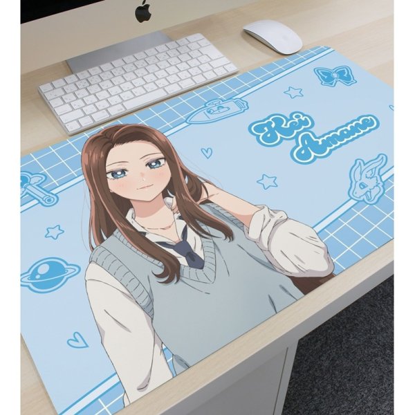 画像3:  【予約商品】  アルマビアンカ　アニメ「オタクに優しいギャルはいない!?」 天音 慶 マルチデスクマット ver.A 【26年10月上旬発売】 (3)
