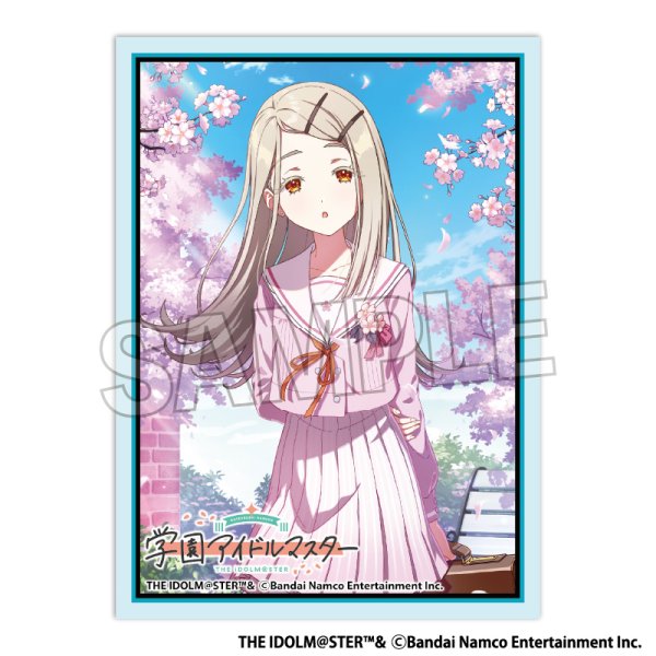 画像1:  【予約商品】  PROOF 学園アイドルマスター イラストスリーブMAT 光景 '25桜 篠澤 広（80枚入り） 【26年10月発売】 (1)