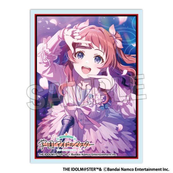 画像1:  【予約商品】  PROOF 学園アイドルマスター イラストスリーブMAT 桜フォトグラフ 花海咲季（80枚入り） 【26年10月発売】 (1)