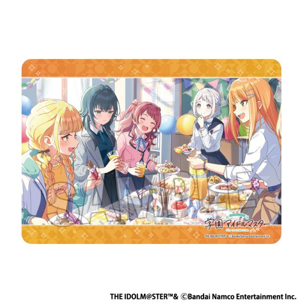 画像1:  【予約商品】  PROOF 学園アイドルマスター イラストプレイマットNT 第2回教室パーティー！ 【26年10月発売】 (1)