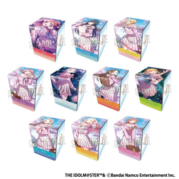 画像2:  【予約商品】  PROOF 学園アイドルマスター イラスト合皮製デッキケースNT clumsy trick '25桜 姫崎莉波 【26年10月発売】 (2)