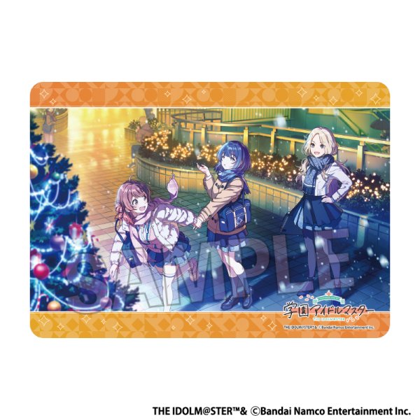 画像1:  【予約商品】  PROOF 学園アイドルマスター イラストプレイマットNT キラキラして綺麗〜っ！ 【26年10月発売】 (1)