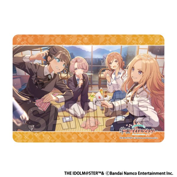 画像1:  【予約商品】  PROOF 学園アイドルマスター イラストプレイマットNT さあ、もう一戦！ 【26年10月発売】 (1)