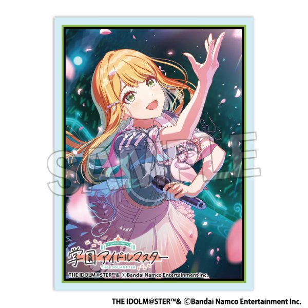 画像1:  【予約商品】  PROOF 学園アイドルマスター イラストスリーブMAT 桜フォトグラフ 紫雲清夏（80枚入り） 【26年10月発売】 (1)