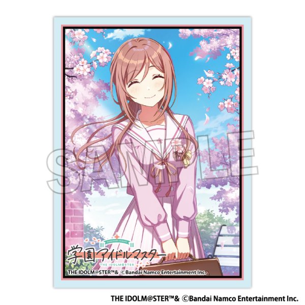 画像1:  【予約商品】  PROOF 学園アイドルマスター イラストスリーブMAT clumsy trick '25桜 姫崎莉波（80枚入り） 【26年10月発売】 (1)