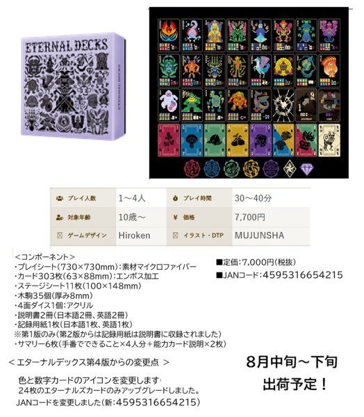 画像1:  【再販予約商品】  ETERNAL DECKS　エターナルデックス第4版 【26年8月下旬再販】 (1)