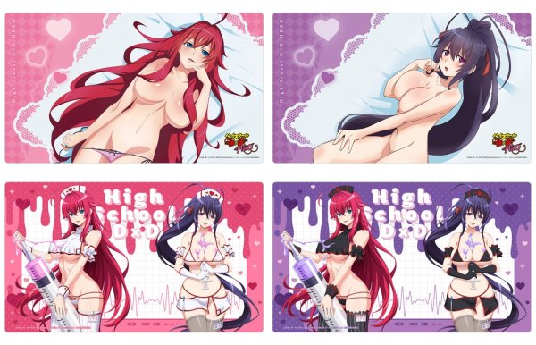 画像3:  【再販予約商品】  カーテン魂　ハイスクールD×D HERO ラバーマット（姫島朱乃） 【26年10月下旬再販】 (3)