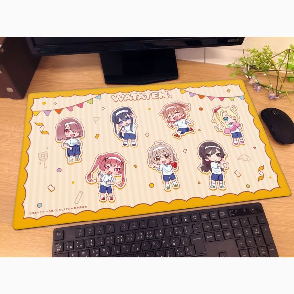 画像2:  【予約商品】  カーテン魂　私に天使が舞い降りた！プレシャス・フレンズ ラバーマット（ミニキャラ／運動会） 【26年11月上旬発売】    (2)