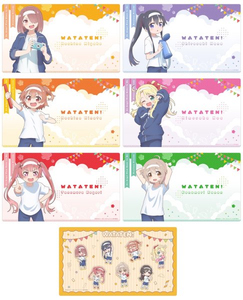 画像3:  【予約商品】  カーテン魂　私に天使が舞い降りた！プレシャス・フレンズ 描き下ろしラバーマット（姫坂乃愛／運動会） 【26年11月上旬発売】    (3)