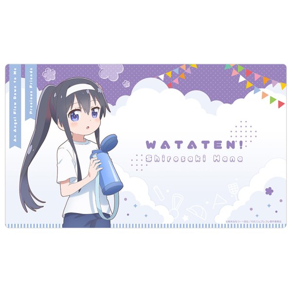 画像1:  【予約商品】  カーテン魂　私に天使が舞い降りた！プレシャス・フレンズ 描き下ろしラバーマット（白咲 花／運動会） 【26年11月上旬発売】    (1)