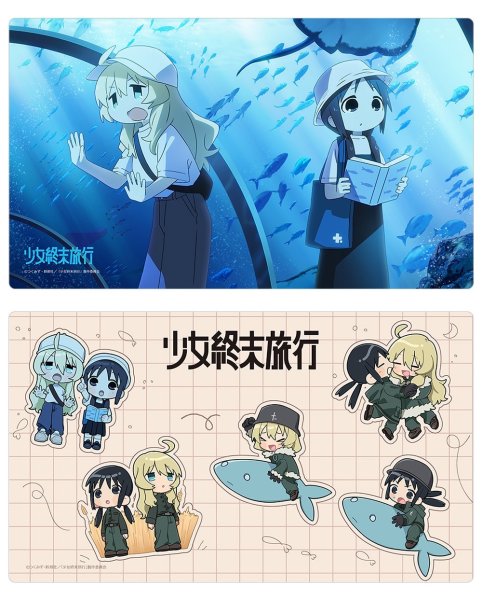 画像3:  【予約商品】  カーテン魂　少女終末旅行 ラバーマット（ミニキャラ） 【26年11月上旬発売】 (3)