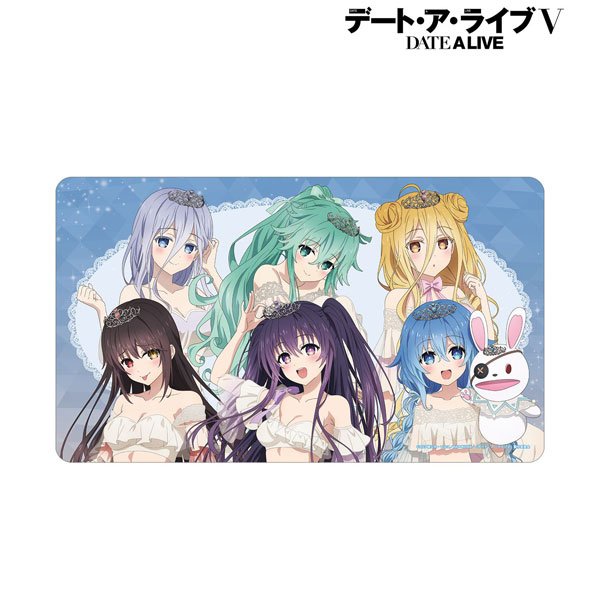画像1:  【予約商品】  アルマビアンカ　アニメ「デート・ア・ライブV」 描き下ろし 集合 プリンセス玉座ver. マルチデスクマット 【26年10月中旬発売】 (1)