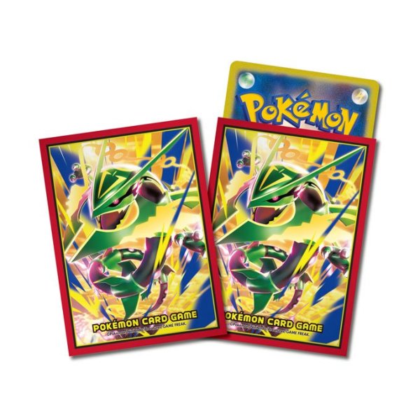 画像1:  【再販予約商品】  ポケモンカードゲーム  デッキシールド プレミアム・グロス メガレックウザ（64枚） 【26年9月下旬再販】    (1)