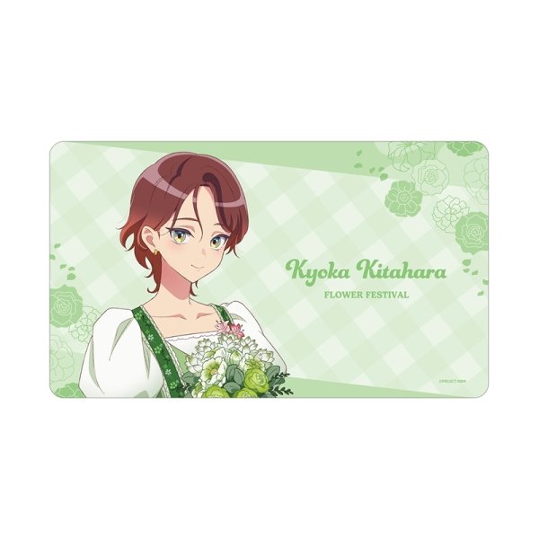 画像1:  【予約商品】  アルマビアンカ　前橋ウィッチーズ 描き下ろし 北原キョウカ 花祭りver. マルチデスクマット 【26年11月上旬発売】 (1)