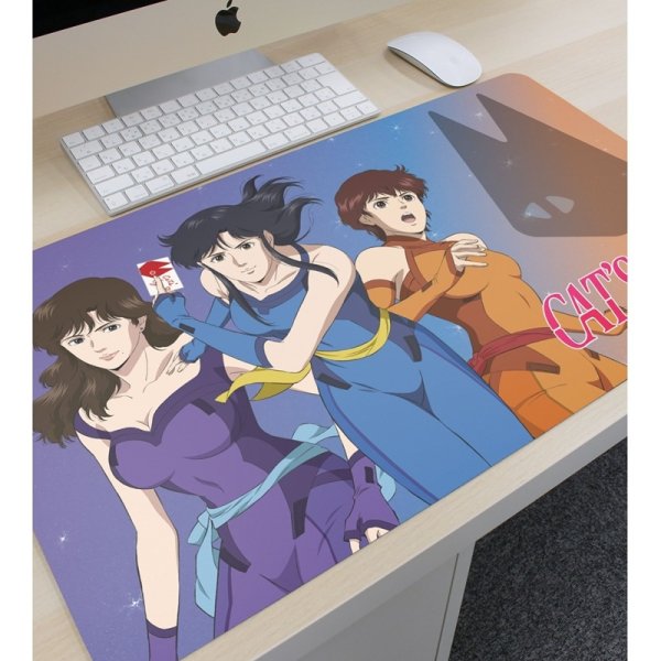 画像3:  【予約商品】  アルマビアンカ　アニメ『キャッツアイ』 集合 マルチデスクマット 【26年10月下旬発売】 (3)
