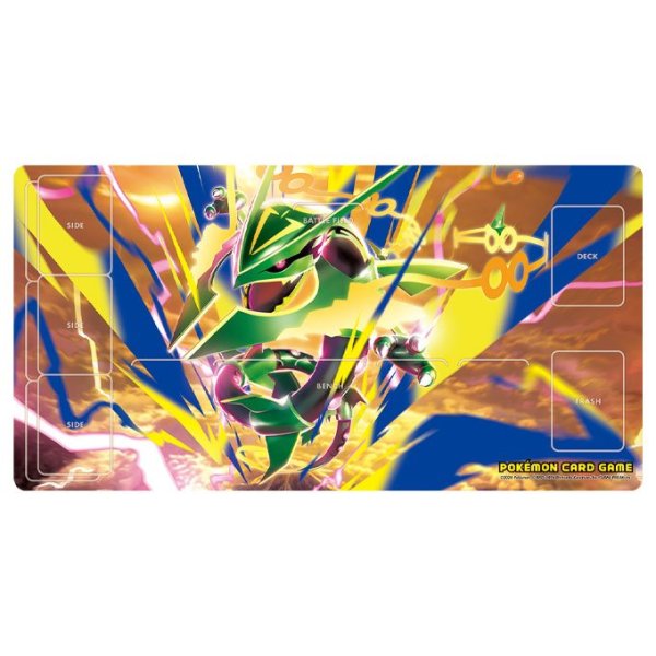 画像1:  【再販予約商品】  ポケモンカードゲーム ラバープレイマット メガレックウザ 【26年9月下旬再販】 (1)