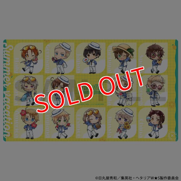 画像1:  【予約商品】  カーテン魂　ヘタリア World★Stars ラバーマット（サマーバケーション） 【26年11月中旬発売】 (1)