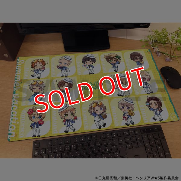 画像2:  【予約商品】  カーテン魂　ヘタリア World★Stars ラバーマット（サマーバケーション） 【26年11月中旬発売】 (2)