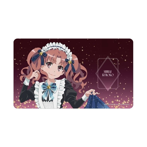 画像1:  【予約商品】  アルマビアンカ　とある科学の超電磁砲Ｔ 描き下ろし 白井黒子 星空メイドver. マルチデスクマット 【26年11月上旬発売】    (1)