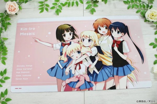 画像2:  【予約商品】  シーズナルプランツ　きんいろモザイク デスクマット【夏服】 【26年11月発売】 (2)