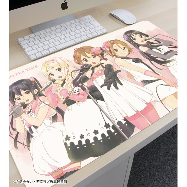 画像3:  【予約商品】  アルマビアンカ　けいおん！ 集合 Ani-Art aqua label 第2弾 マルチデスクマット 【26年10月中旬発売】 (3)